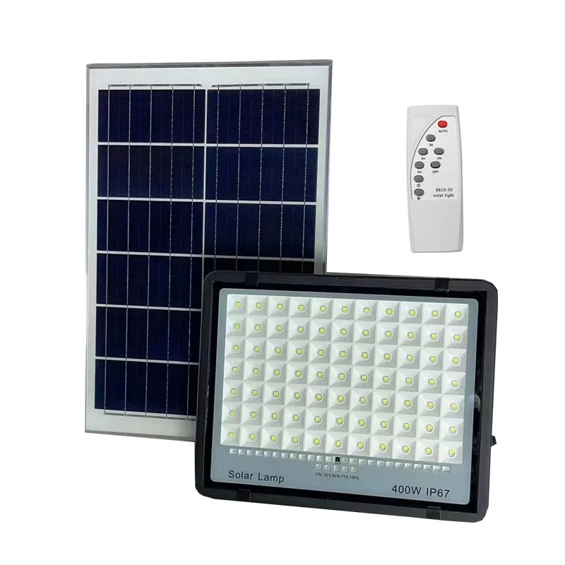 2024 Easy Operation 100W Solar Street Light Solar Yard Lights with CCTV Camera Waterproof LED Flood Light Radar Sensor