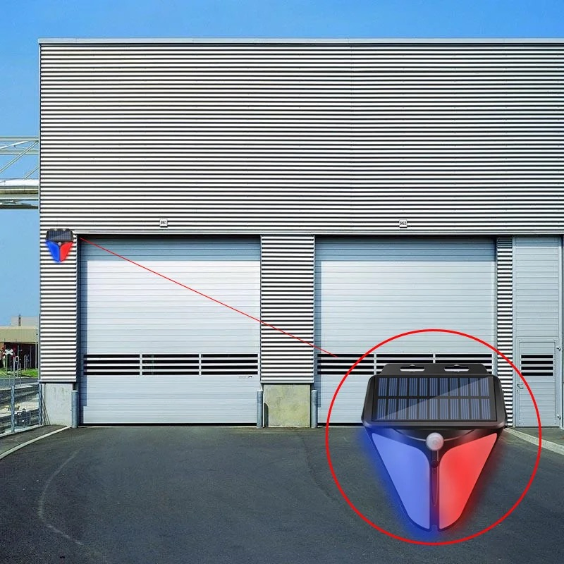 Outdoor Light IP65 Solar Powered Street Light Waterproof Security LED Flood Lights Yard Garden