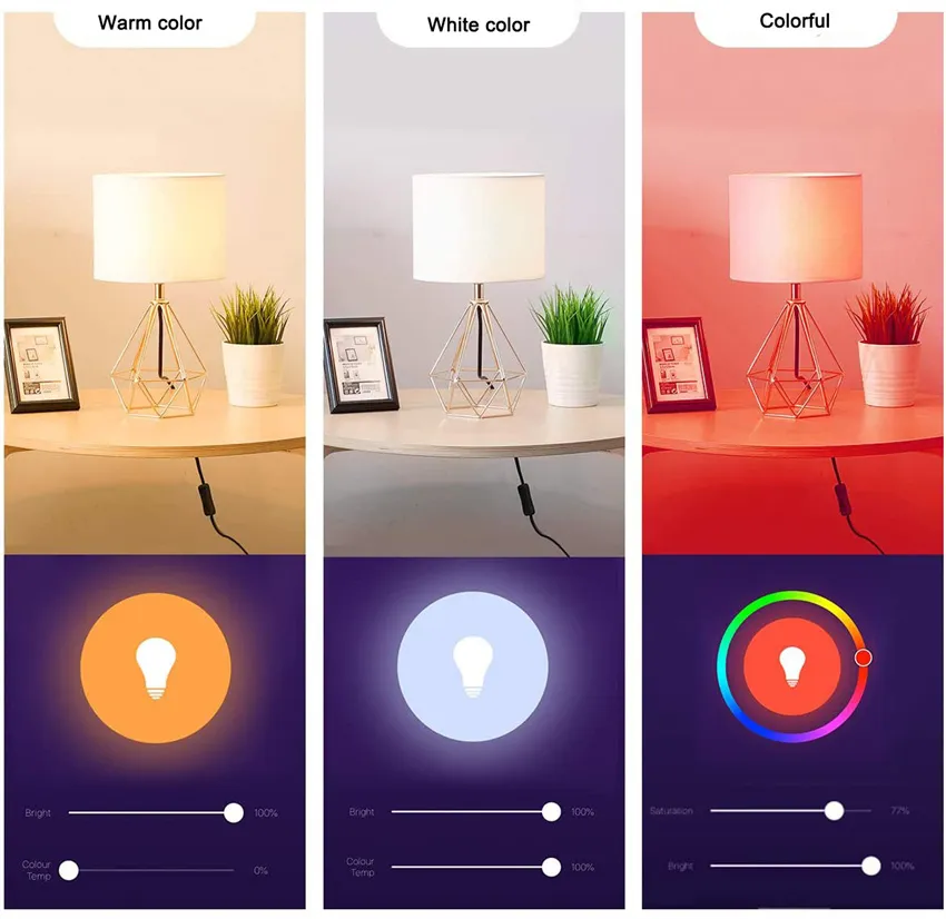 Tuya Smart Bulb Smart Home Color Changing LED Light Bulb