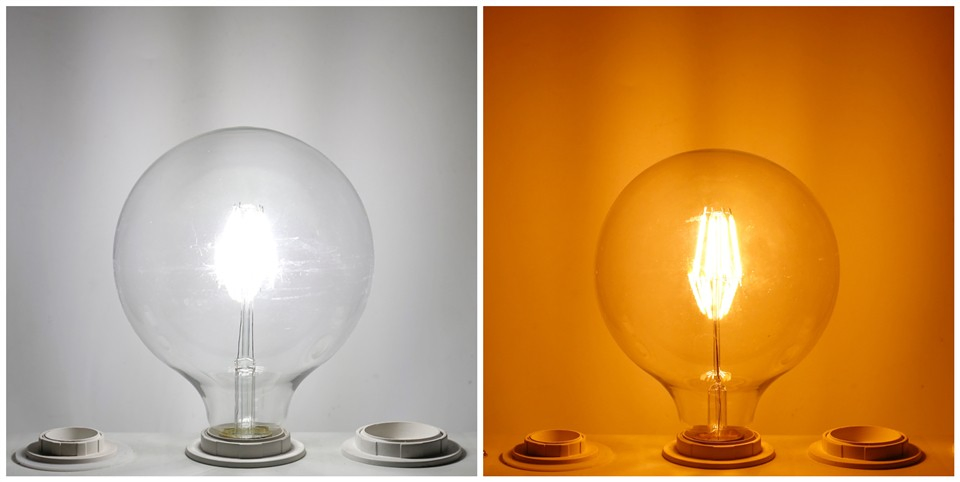 Vintage LED Filament Bulb E27 Globe Edison Light Bulb G125