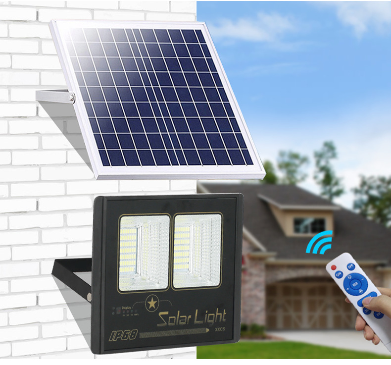 New LED Solar Flood Light 30W 60W 100W 200W 300W IP66 Outdoor Waterproof Farm Stadium Yard Flood Light Floodlight