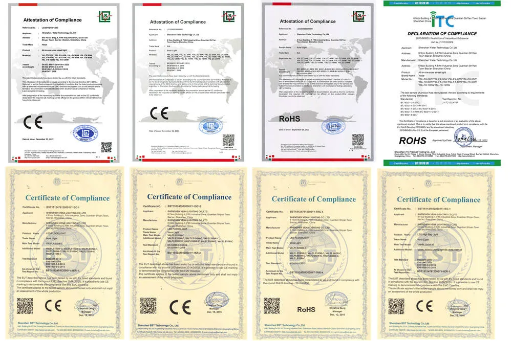 Certifications