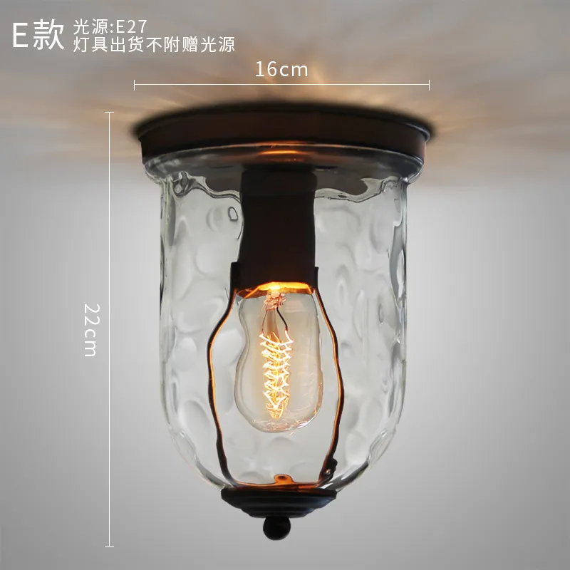Industrial Glass Ceiling Light 5