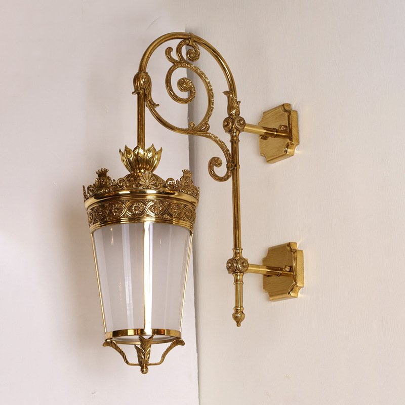 Vintage Chinese Style Lighting Copper Classic Wall Lamp Antique Bronze Sconce for Living Room Bedroom LED Wall Light for Hotel Resort
