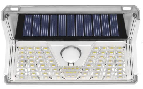 2024 Outdoor IP65 PIR Sensor Wireless Battery Sunlight Charge Project Garden Yard Street Flood Light LED Solar Wall Light