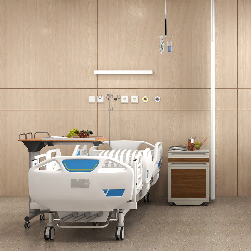 Manual 3 Functions Medical Clinic Hospital Emergency Room Adjustable Beds with CPR