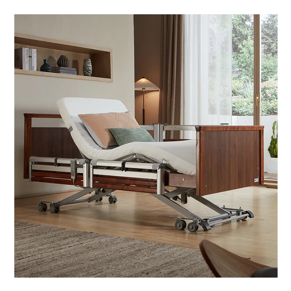 Elegant Wooden Electric Hospital Bed for Home Care Solutions