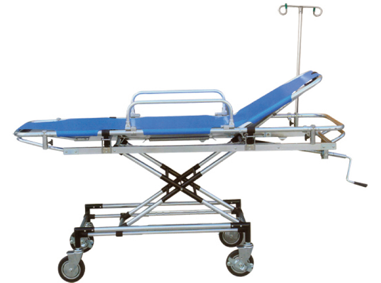 Medical Emergency Room Beds for Patient Aluminum Alloy Rescue Bed Hospital ICU Bed