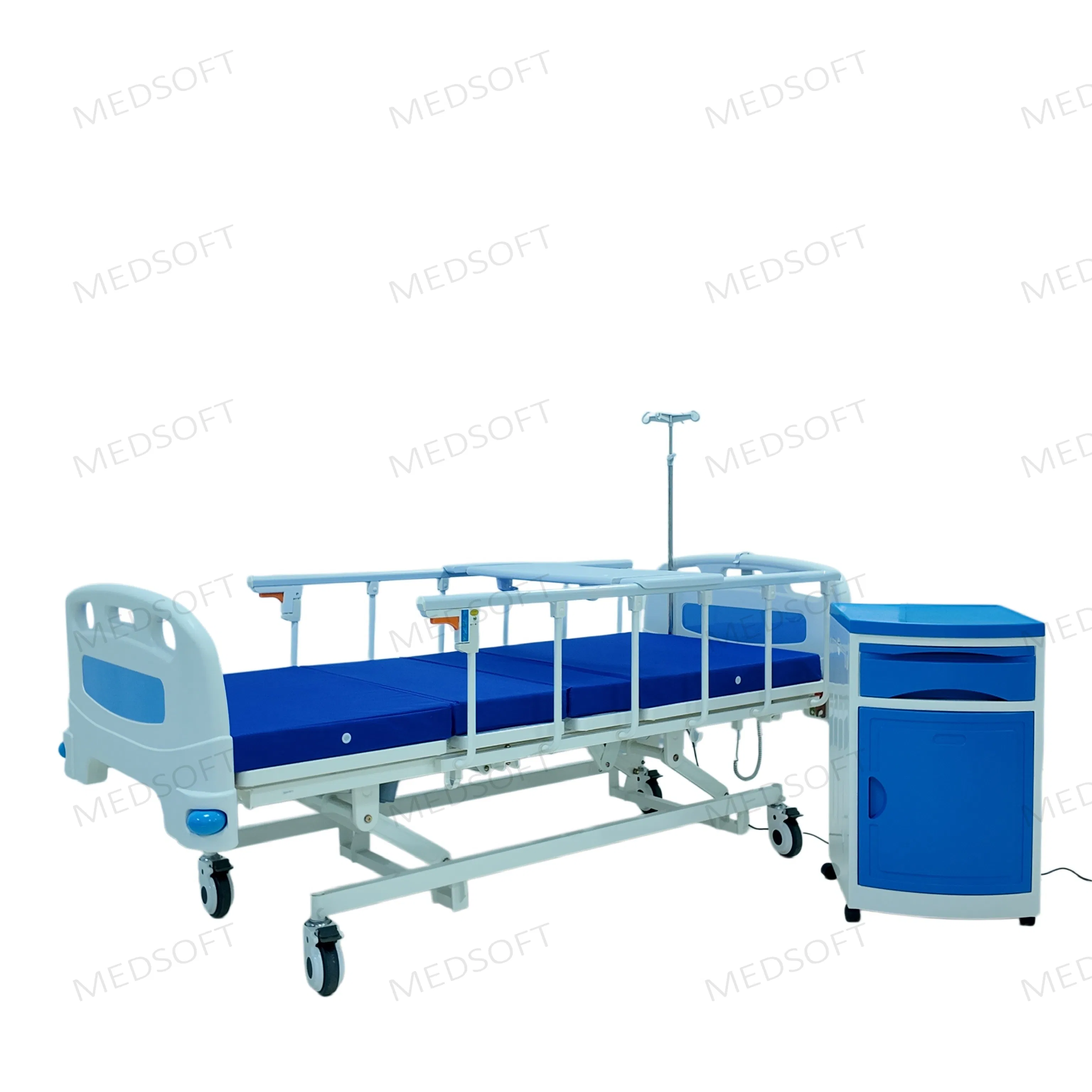 Electric Hospital Bed with 3 Motors and Ultra-Low Height Design