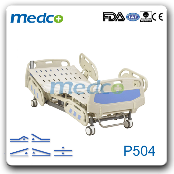 Medical Emergency CE ISO Hospital Patient Bed with CPR and Mattress