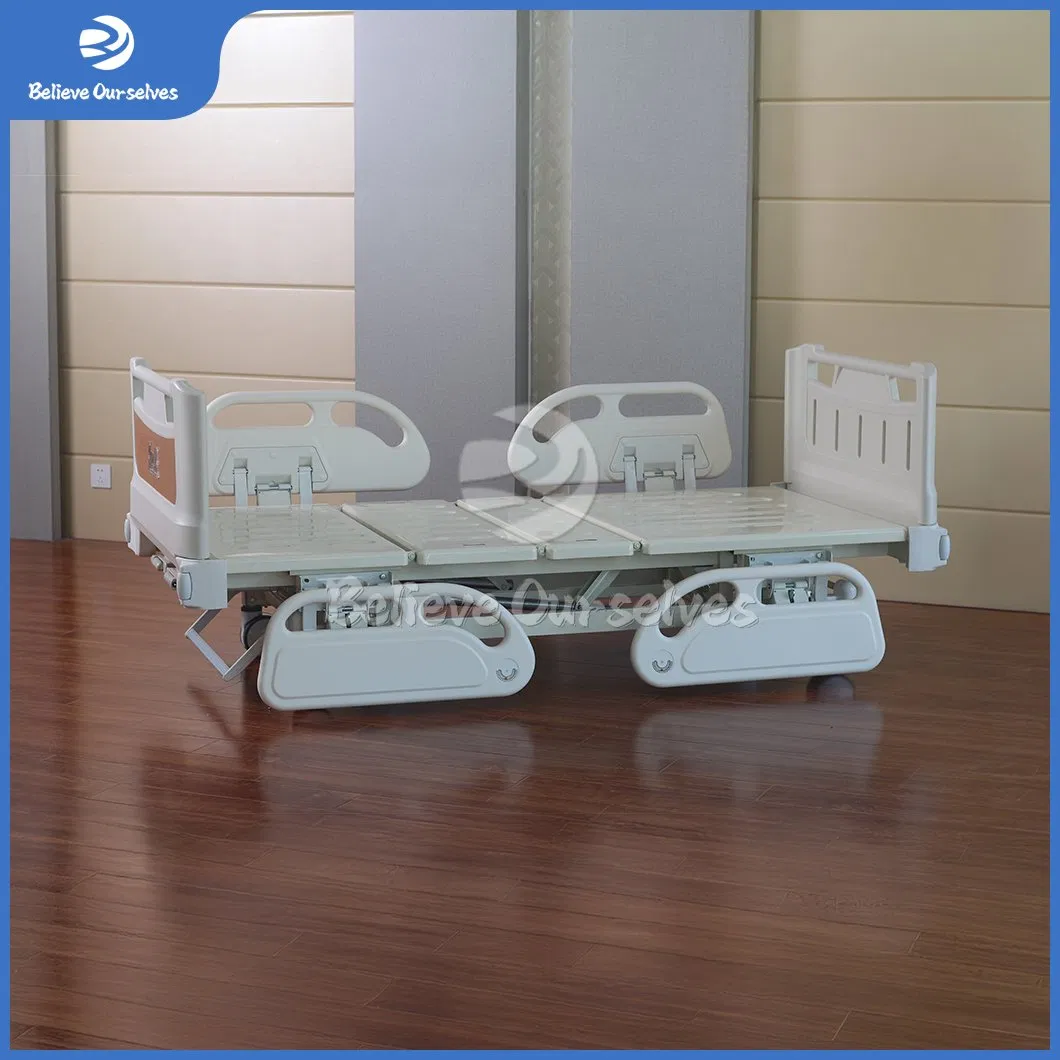 Huaren Hospital Furniture Delivery Table Wholesaler Stainless Steel Patient Bed China Hr-S02 2050X1050X430/700mm Manual Hospital Medical Bed