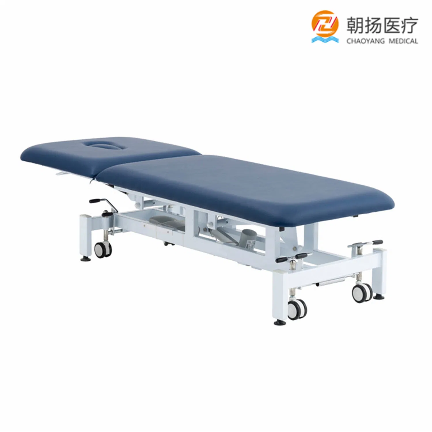 Professional 2 Section Electric Physiotherapy Bed Treatment Table Chiropractic Examination Couch