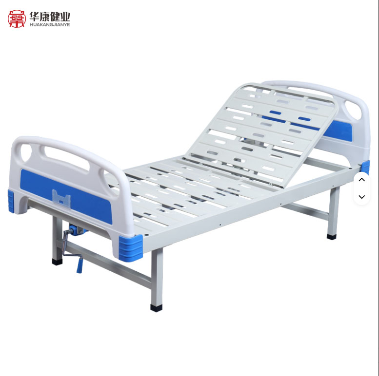 Hospital Clinic Double Crank Manual Medical Bed Nursing Home Care Bed for Patient
