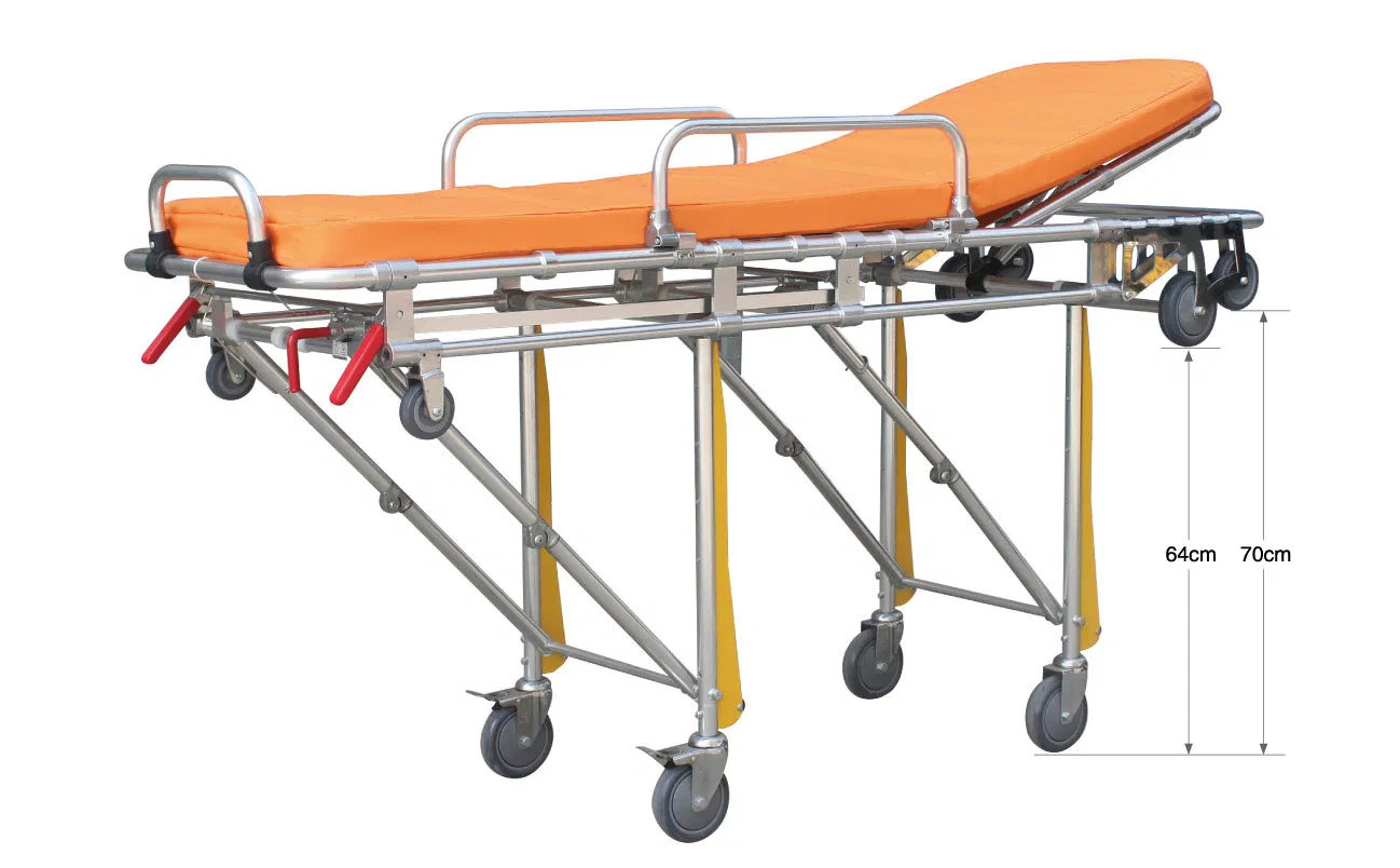 Hospital Customizable Medical Emergency Equipment Ambulance Stretcher Foldable Hospital Bed
