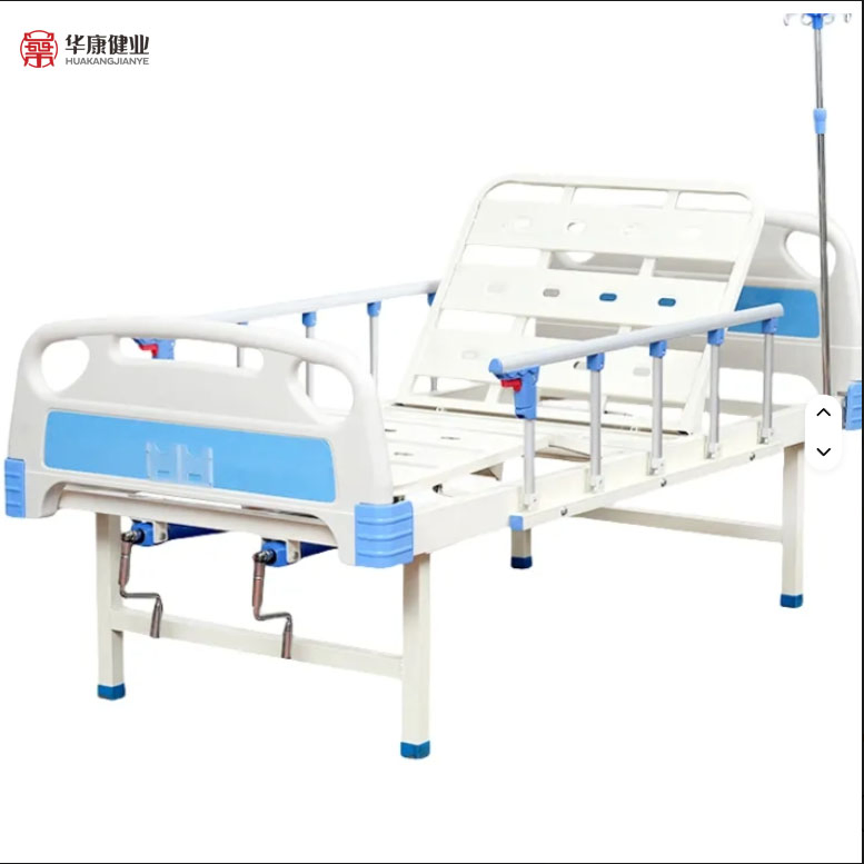 Hospital Clinic Double Crank Manual Medical Bed Nursing Home Care Bed for Patient