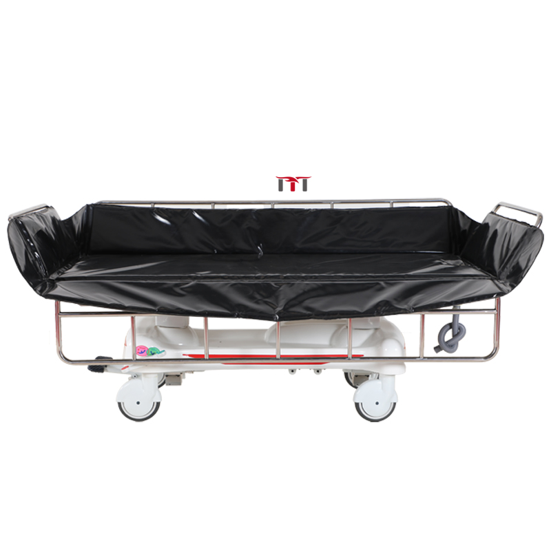 Mt Luxurious Hospital Furniture Medical Patient Bath Bed Hydraulic Shower Trolley for Disabled