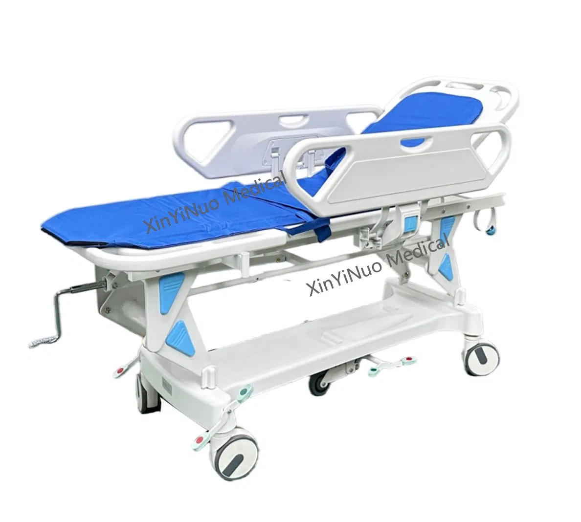 Hot Selling Height Adjustable Connection Medical Hospital Emergency Transport Stretcher Bed for Transfer Patient