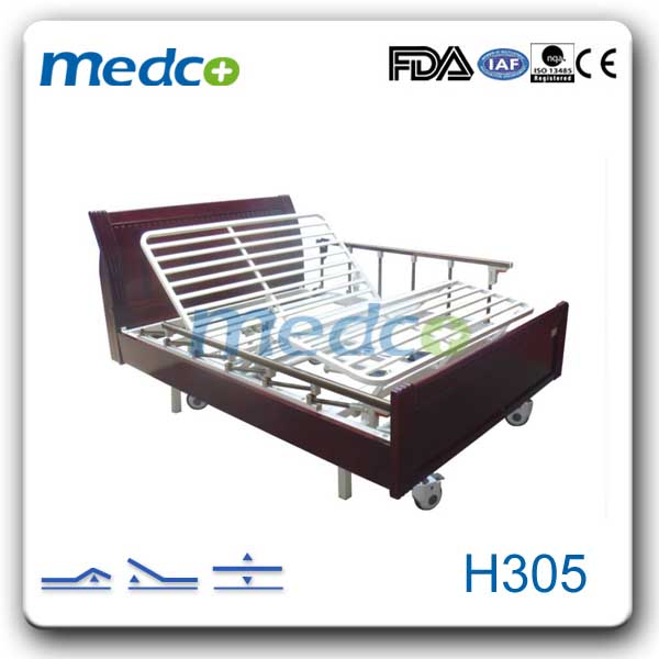 Hospital Equipment Moveable Folding Bedroom Furniture Home Care Bed