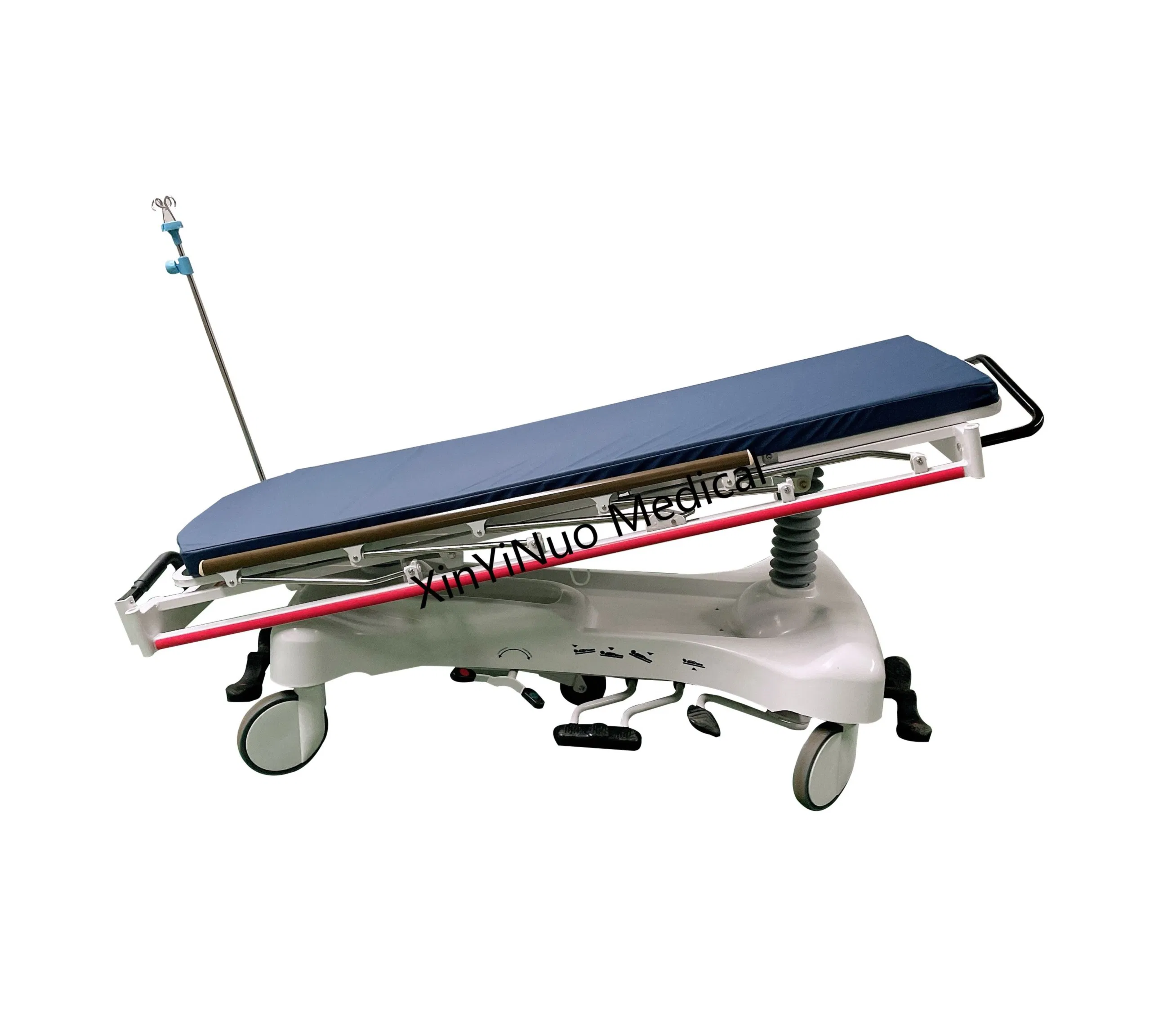 Medical Emergency Patient Stretcher Trolley Height Adjustable Medical Hydraulic Stretcher Bed