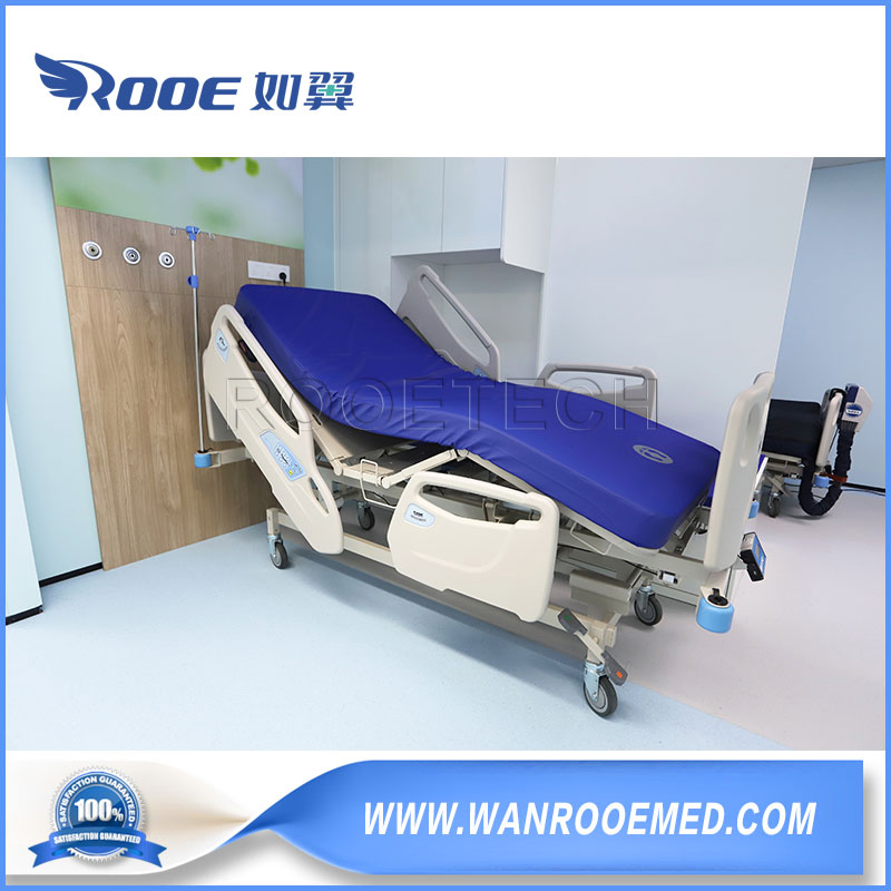 Multifunction ICU Room CPR Function Electric Hospital Patient Bed with Weigh Scale