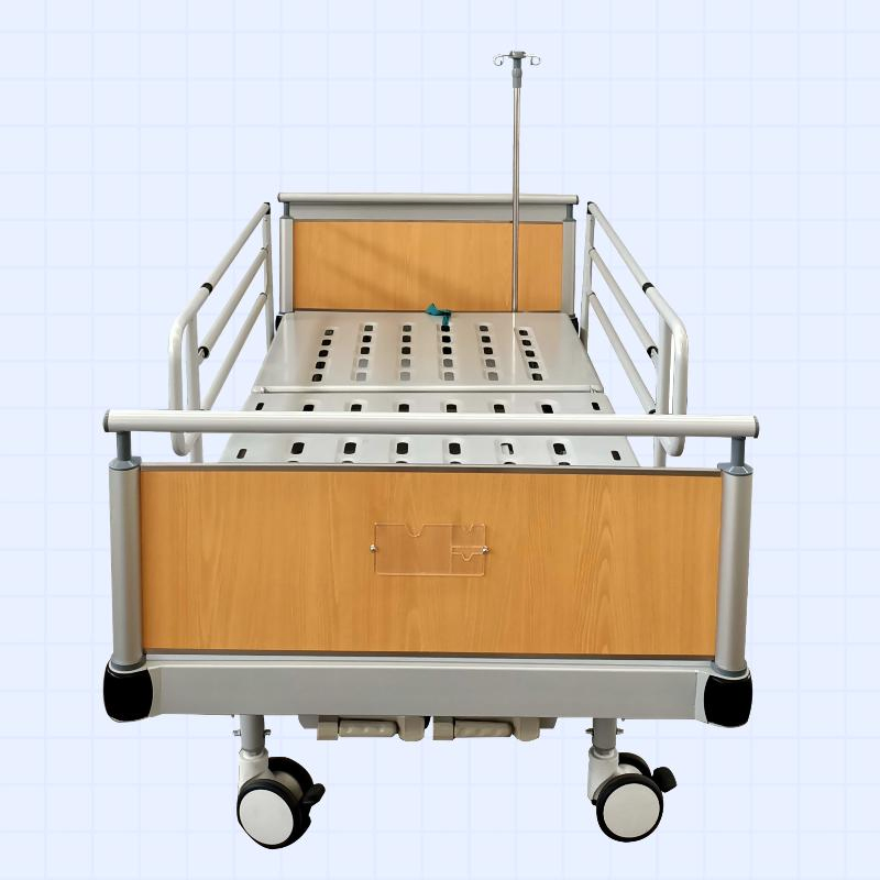 Medical Bariatric Disabled Patient Ward Room Manual Hospital Bed with IV Stand