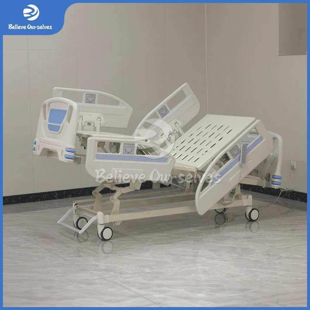 Health Equipment Manufacturers ICU Medical Electric Bed China Hr-D19 Three Function Electric Hospital Bed