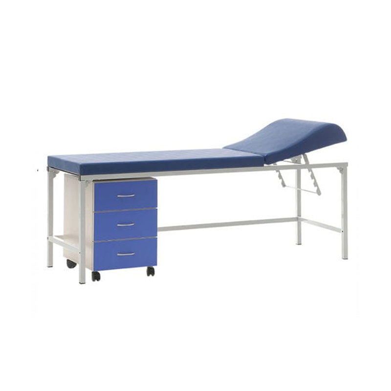 China Supply Hospital Clinic Stainless Steel Folding Patient Medical Exam Table Adjustable Examination Couch