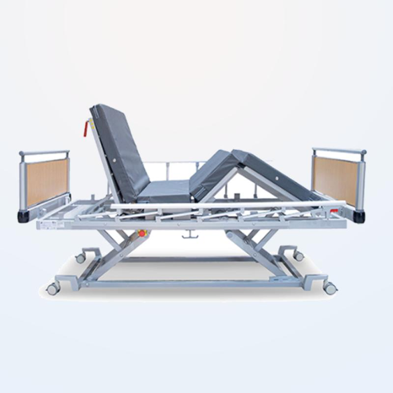 Hospital Equipment Cots Ultra-Low 5 Function Patient Medical Bed with Brake