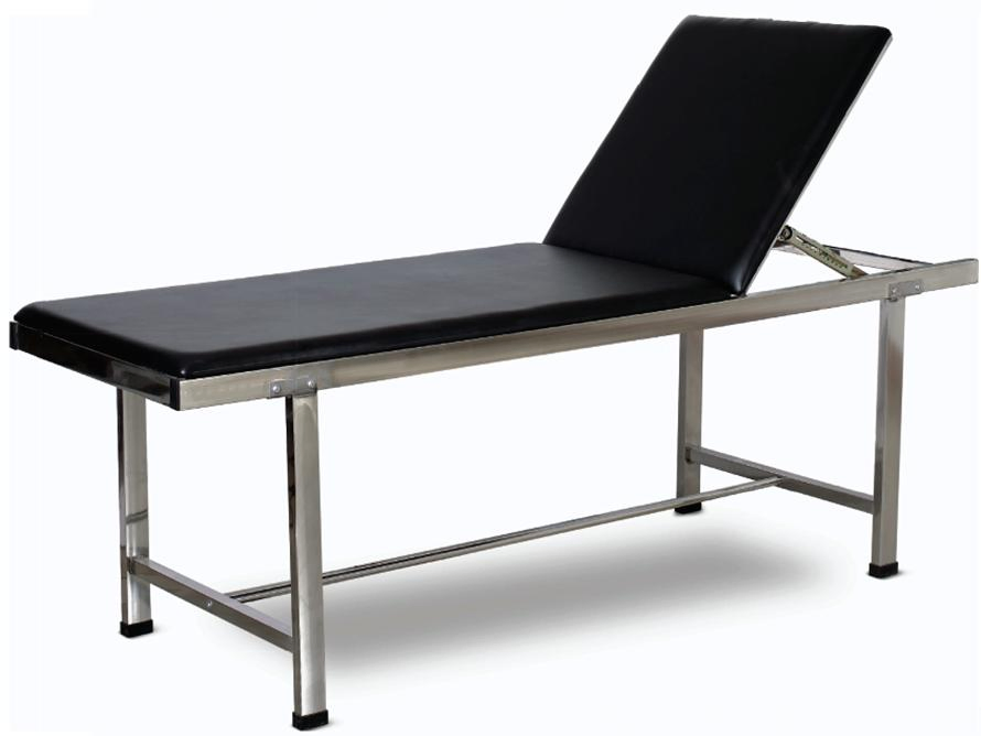 Medical Equipment 2 Sections Stainless Steel Hospital Examination Couch
