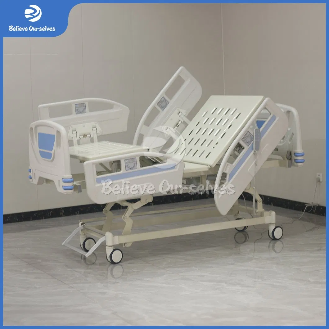 Health Equipment Manufacturers ICU Medical Electric Bed China Hr-D19 Three Function Electric Hospital Bed