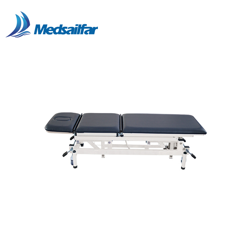 Hospital 3 Section Physiotherapy Hydraulic Adjustable Clinic Patient Massage Examination Couch Bobath Electric Bed