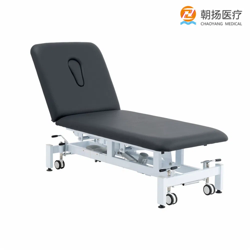 2 Section Electric Massage Stretcher Physiotherapy Treatment Beds Therapeutic Table Medical Ultrasound Examination Couch