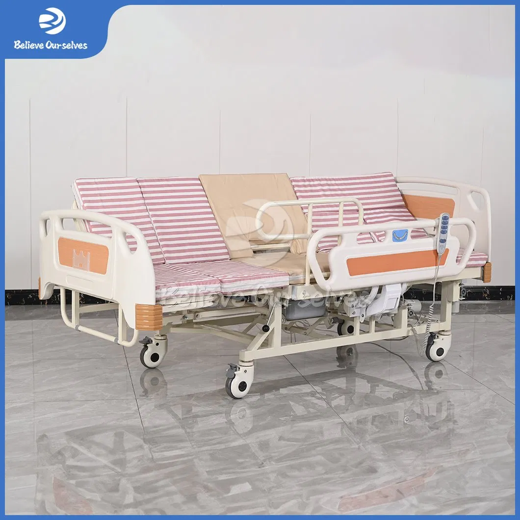 Huaren Nursing Home Care Bed Manufacturing C05-1 China Multifunction Function Electric Hospital Bed for Patient / Nursing / ICU