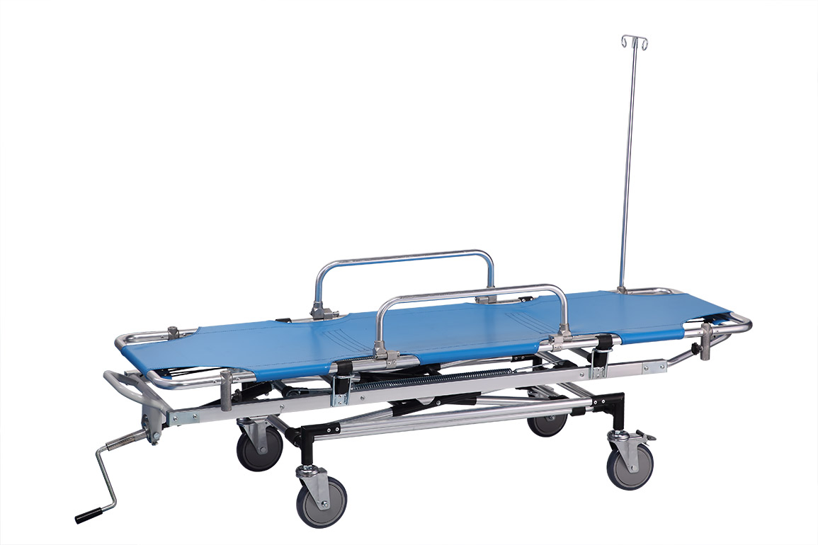 Aluminum Alloy Hospital Stretcher Emergency Bed for Ambulance Rescue