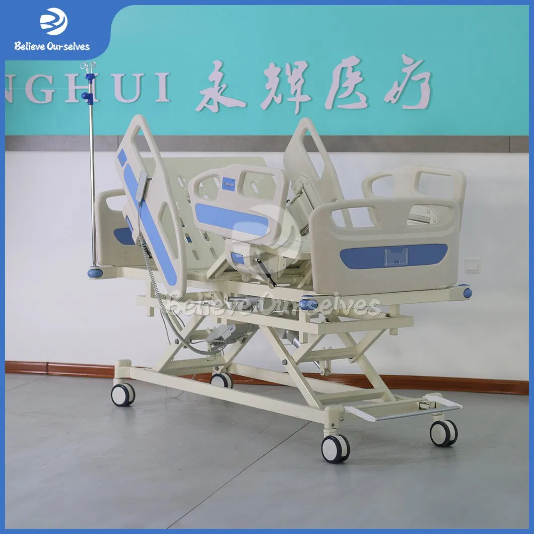 Huaren Medical Equipment and Supplies Wholesaler Hydraulic Patient Bed China Hr-D03 Multifunction Electric Medical Bed Price