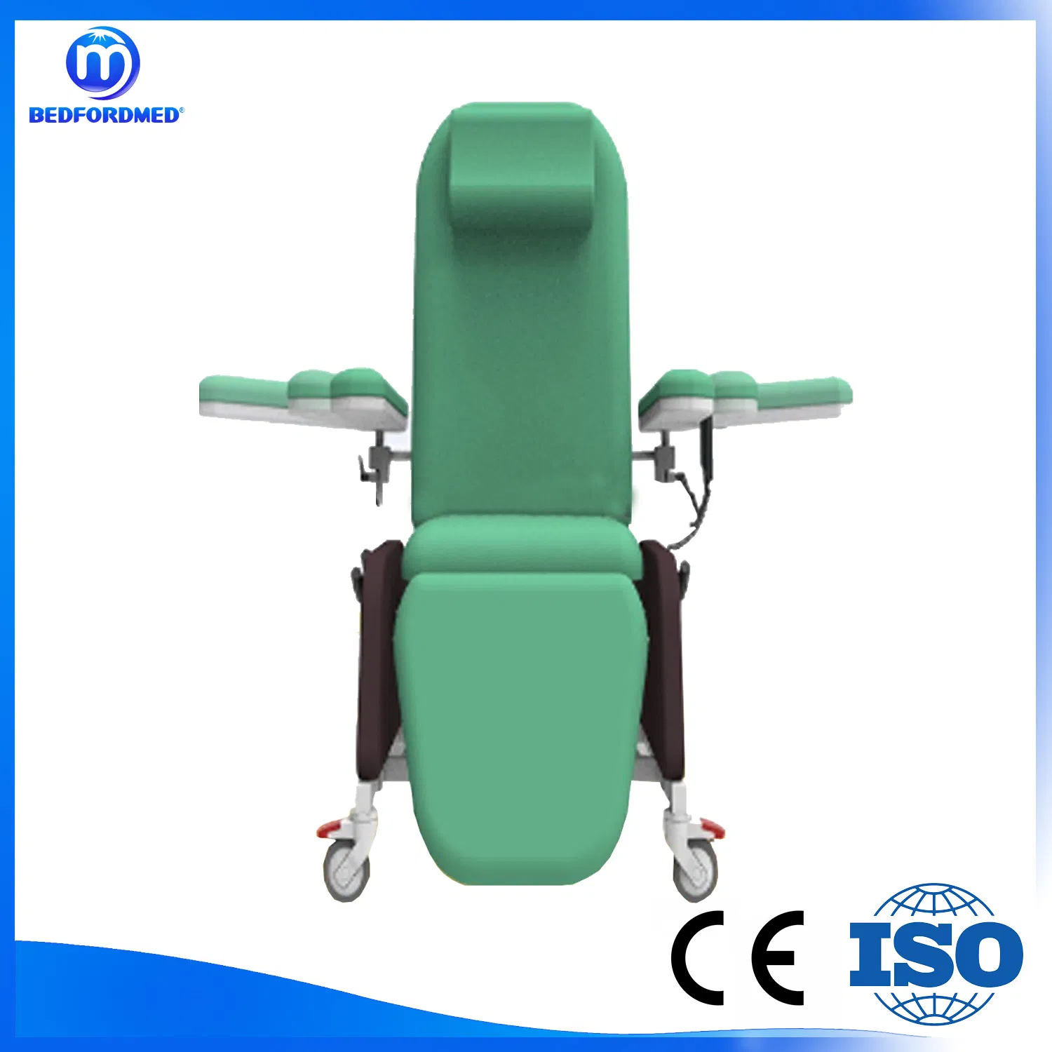 Hospital Manual Adjustable Patient Dialysis Chair Medical Hemodialysis Chair Bed with Armrest Price