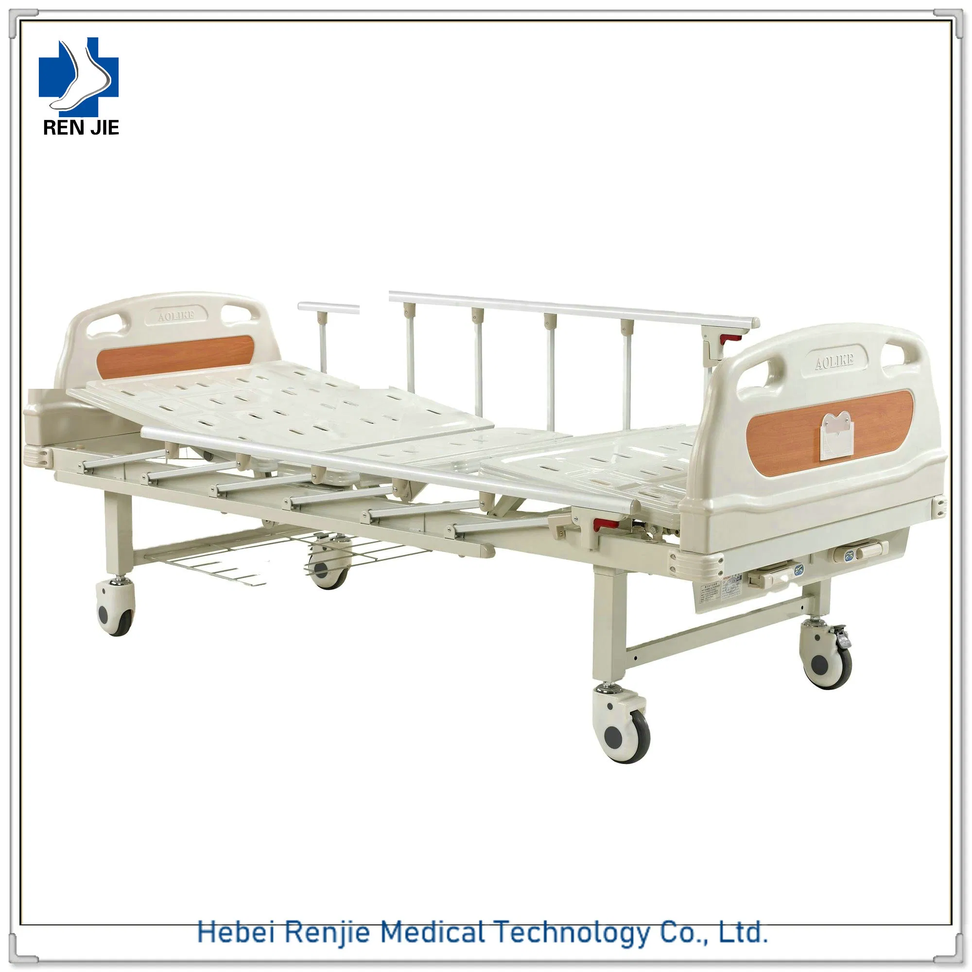 Medical 3 Crank Manual Home Care Nursing Hospital Bed