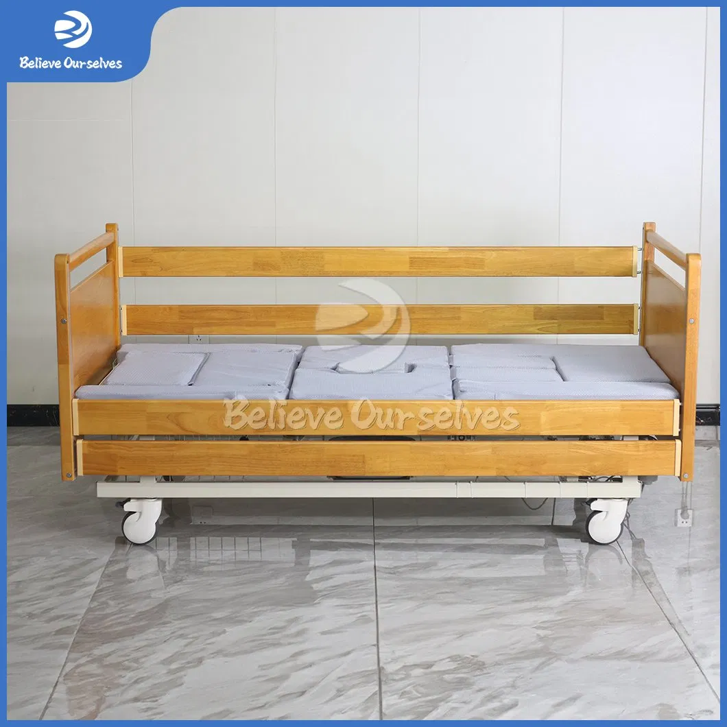 Huaren Medical Equipment China Fabricators Dh08 Home Care Hospital Bed Ultra Low Nursing Medical Beds for Home Care