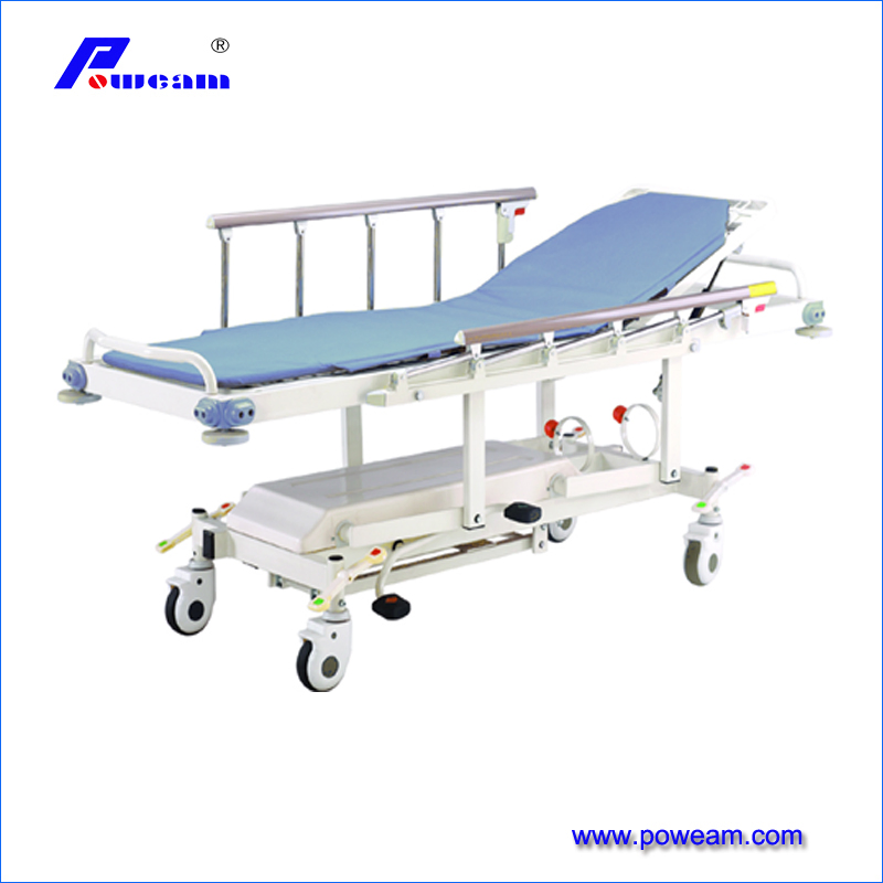 ICU Room Patient Care Hydraulic 3 Crank Manual Hospital Bed
