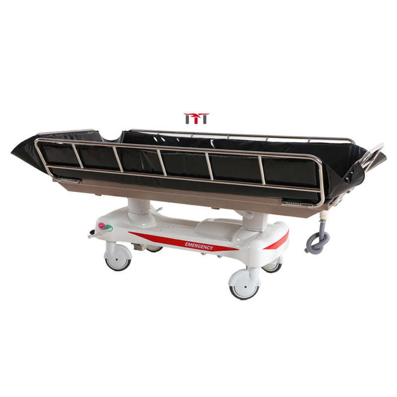Mt Luxurious Hospital Furniture Medical Patient Bath Bed Hydraulic Shower Trolley for Disabled