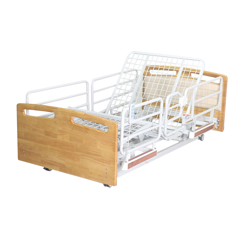 Electric Wooden Ultra-Low Hospital Bed Multifunctional Medical Bed