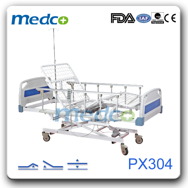 Ultra Low Three Functions Electric Hospital Bed, Patient Care Bed