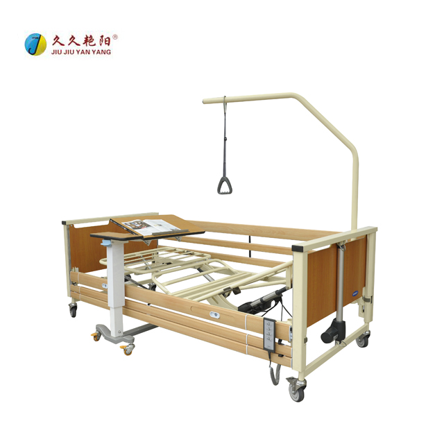 Home Care Wooden Foldable Electric Hospital Aged People Medical Care Bed