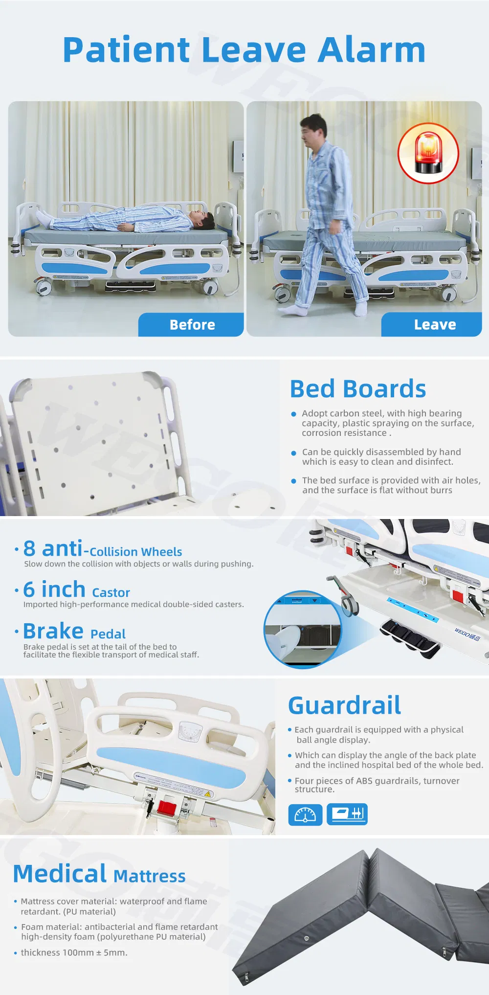 Adjustable Hospital Bed