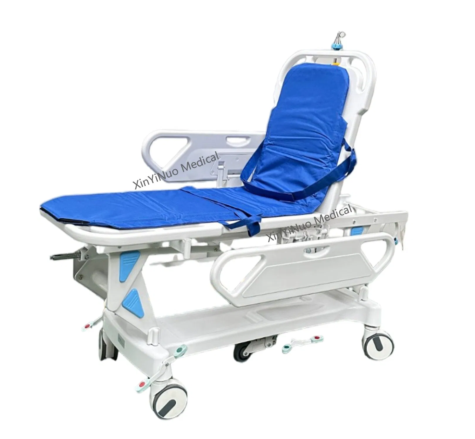 Hot Selling Height Adjustable Connection Medical Hospital Emergency Transport Stretcher Bed for Transfer Patient