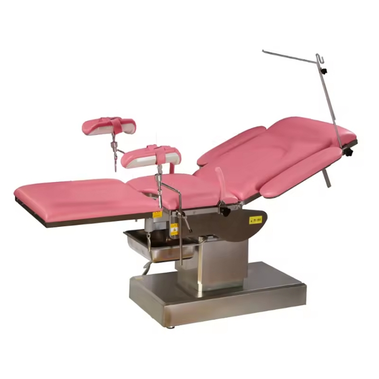 Electric Medical Supplies Stainless Steel Manual Hydraulic Gynecological Exam Bed Patient Chair Maternity Delivery Bed