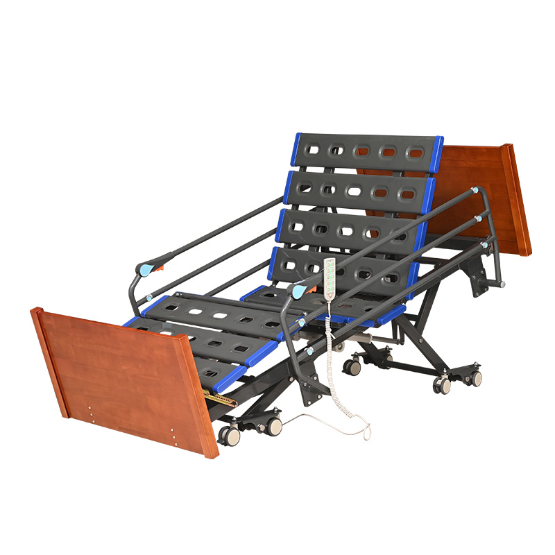 High Quality Super-Low Five Electric Functions Home Care Nursing Bed for Old People