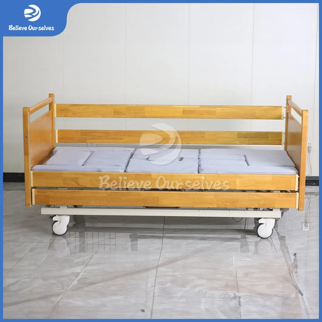 Huaren Medical Equipment China Fabricators Dh08 Home Care Hospital Bed Ultra Low Nursing Medical Beds for Home Care