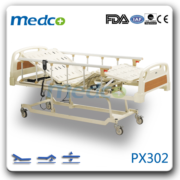 Ultra Low Three Functions Electric Hospital Bed, Patient Care Bed