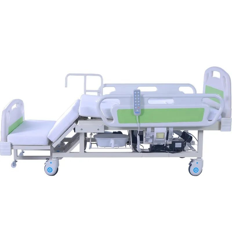 Medical Electric Disabled Hospital Home Care Nursing Medical Bed with Separate Wheelchair